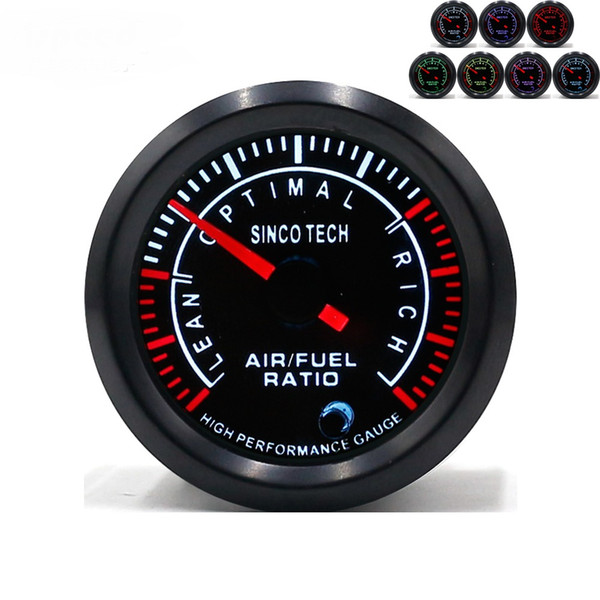 Sinco tech PM motor air fuel ratio race car gauges DO634-8 pointer meter; 52mm Car Universal 7-Color LED Pointer Gauge