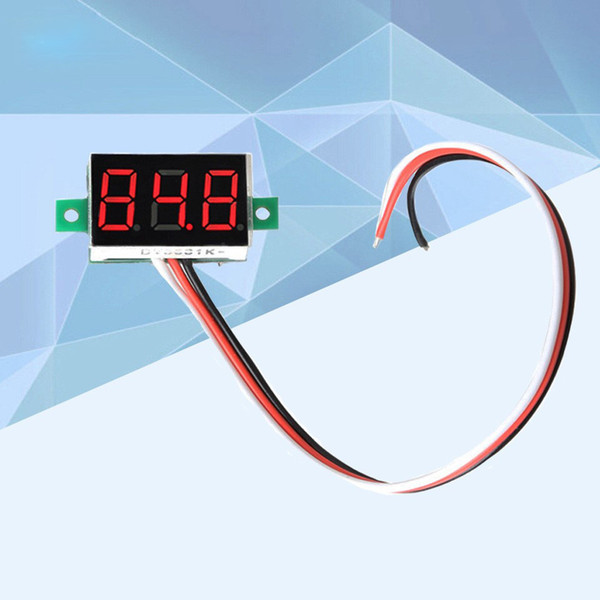 BEST Car Voltmeter DC 0-100V Portable Digital Voltmeter Light Red LED Panel Car Voltage Meter Car Accessories