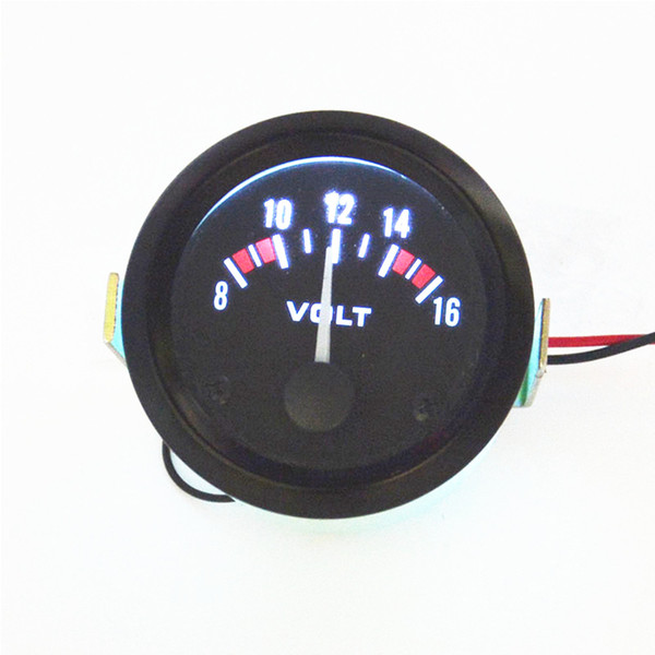 Universal 8-16V Voltmeter Gauge Meter Racing Car 2 inch 52mm car Voltmeter Instrument