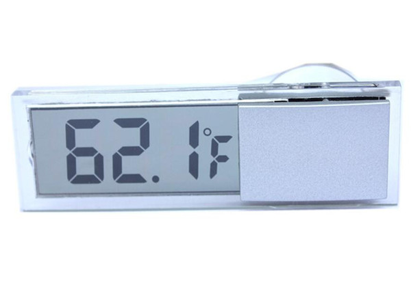 50PCS Car Thermometer Sucker Electronic Thermometers Transparent LCD Car Thermometer The Model K 036 Digital Thermometer