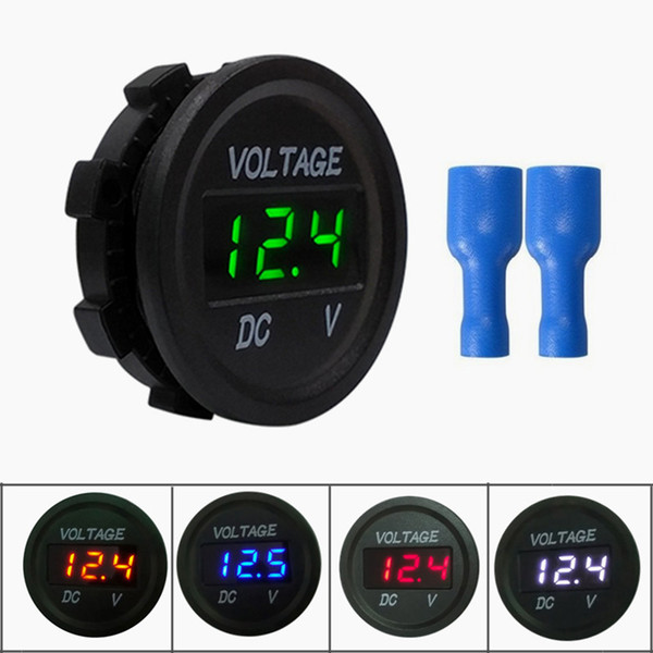 DC 12V Digital LED Panel DC Voltmeter Voltage Meter Display For Car Motorcycle Boat