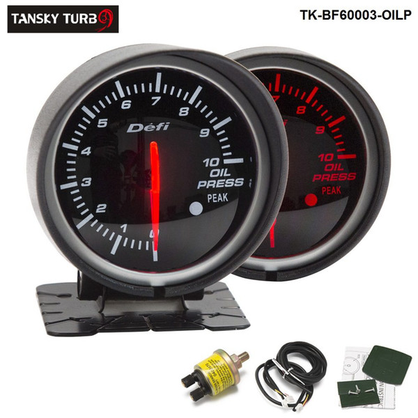 Tansky Defi Guage 60mm OIL PRESSURE GAUGE/Oil Pressure Meter/Car meter/Auto Gauge Black Bracket TK-BF60003-OILP