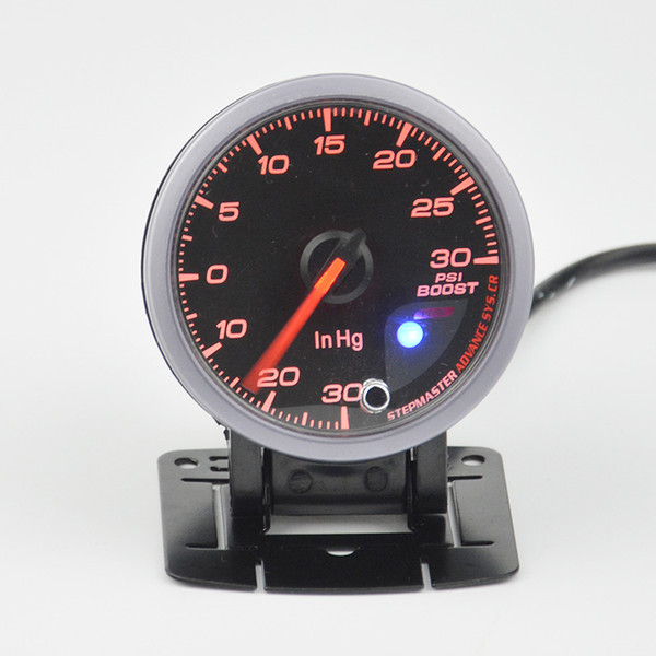 Wholesale- 60 mm turbo pressure gauge, pressure meter Colorful luminous boost gauge meter free shipping