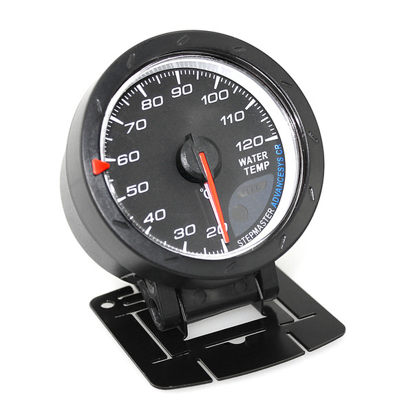 Universal 2.5Inch 60mm Car Motor Gauge Water Temperature Meter Black Shell with Red & White Lighting AGA_500