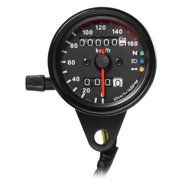 DC 12V Universal Motorcycle Speedometer Odometer Dual LED Backlight Night Readable Speed Meter Gauge Motorbike Instrument