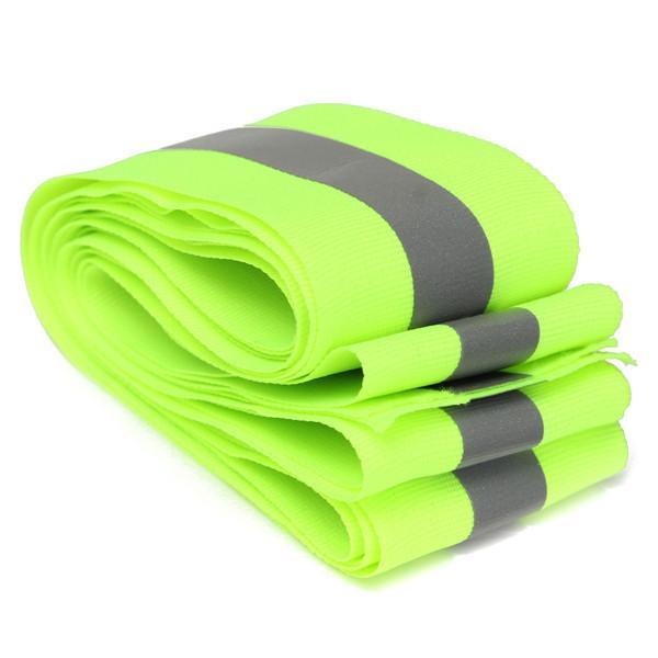 New Arrival Lime Green Reflective Safety Fabric Tape Vest Trim Strip Sew On order<$18no track