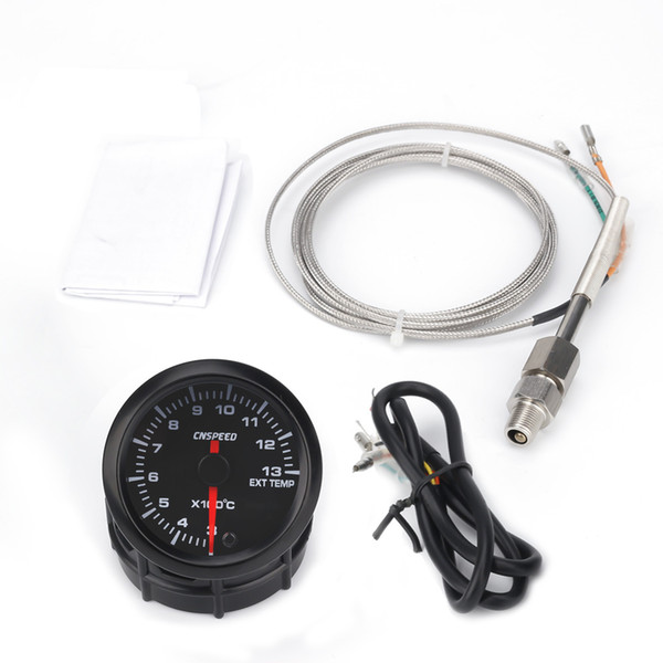 Car universal modification 12V Exhaust gas temperature gauge 2 inch (52mm) background car exhaust gas meter