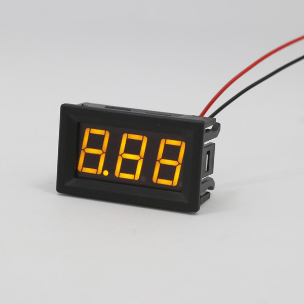 1pc 2 Wire Mini LED Digital Display Voltmeter Top Quality DC 2.5-30V battery tester LED Amp Digital Volt Meter Gauge