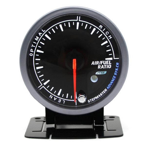 DRAGON GAUGE 60MM Air Fuel Ratio Gauge Black Color Dual Led Color Display