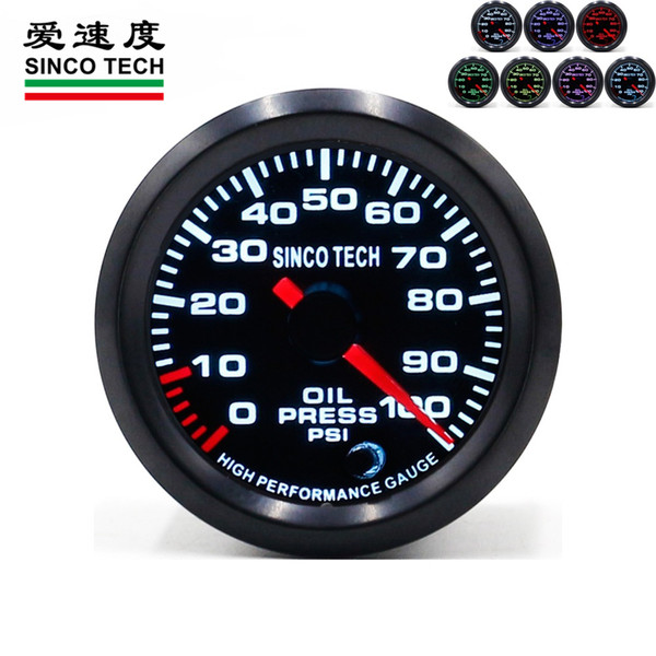 Do6346 oil pressure 0 - 100 psi stepper race car gauges single pointer type; 52mm Oil Pressure Instrument Do6346