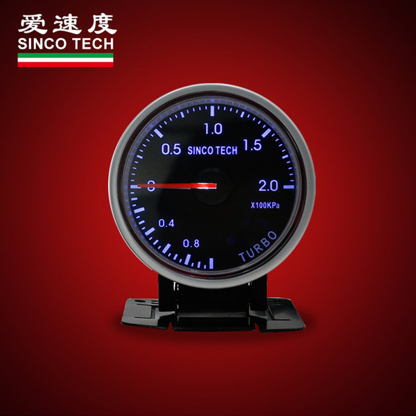 DO6351 SINCO TECH High Accuracy Fast Responsive Turbo Boost Gauge 60 mm for Cars