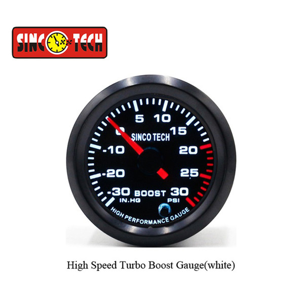 30 Psi Unit Yellow Color Turbo Boost Gauge Digital Display 52 mm