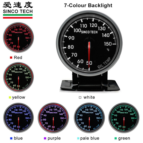 Oil Temperature Race Car Gauges 52 MM / 7 colors DO6355