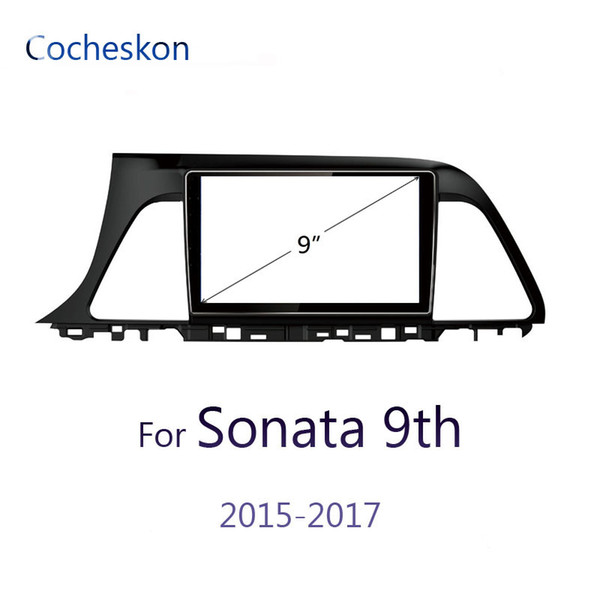 for Hyundai Sonata multimedia 9th generation 2015-2017 2 din car fascia frame 10.1 inch for car radio