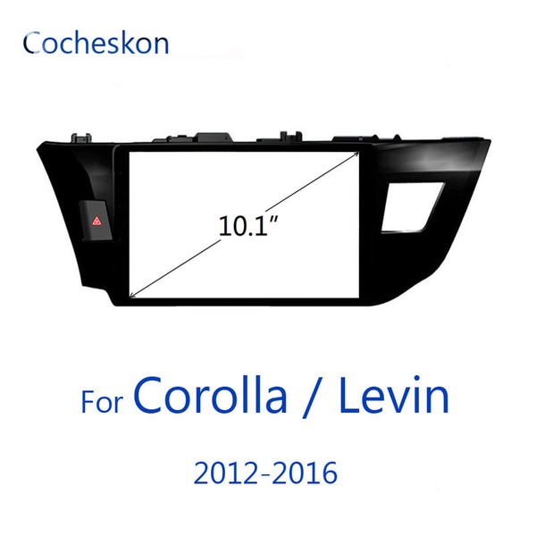 for toyota COROLLA levin 2012-2016 11th genernation e160 e170 car frame fascia double din 10.1 inch android gps navigation