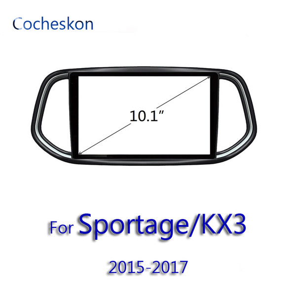 car accesorios for Kia Sportage / KX3 2015-2019 2 din car fascia frame 10.1 inch for kia sportage interior accessories