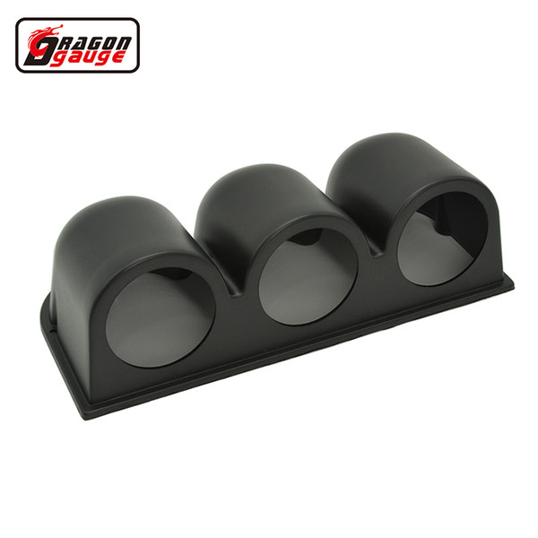 Dragon gauge 52 mm Car Racing Refit meter pods Black Triple Dash mountable holes holder water temp gauge pods