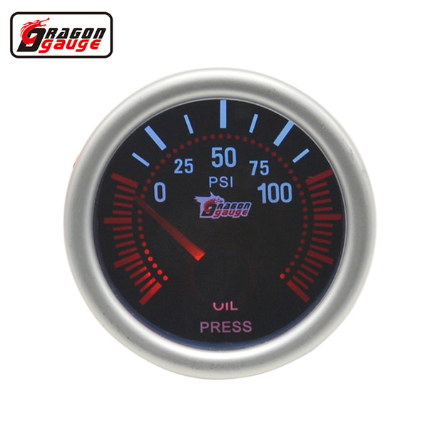 52mm Auto Oil pressure meter white backglight car engine oil pressure gauge 0-100 PSI Auto gauge