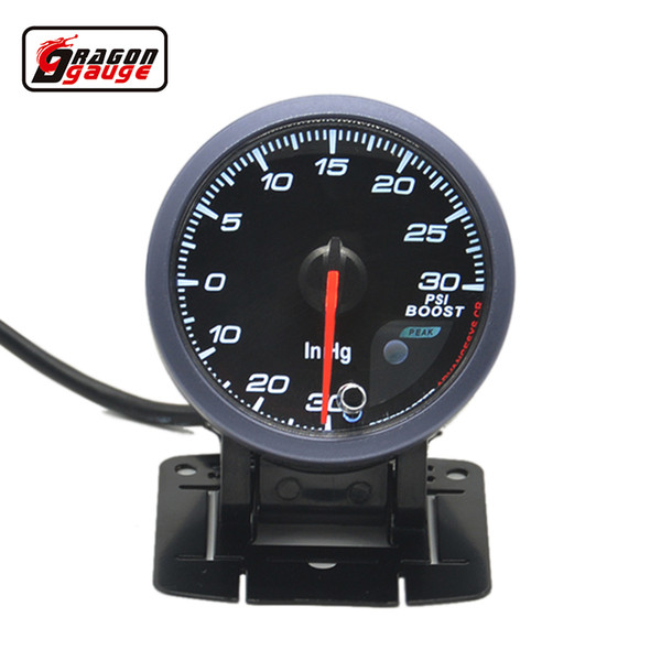 Dragon gauge 60mm Stepper motor Auto Car Turbine turbo gauge pressure meter boost gauge meter -30~30 PSI Inhg