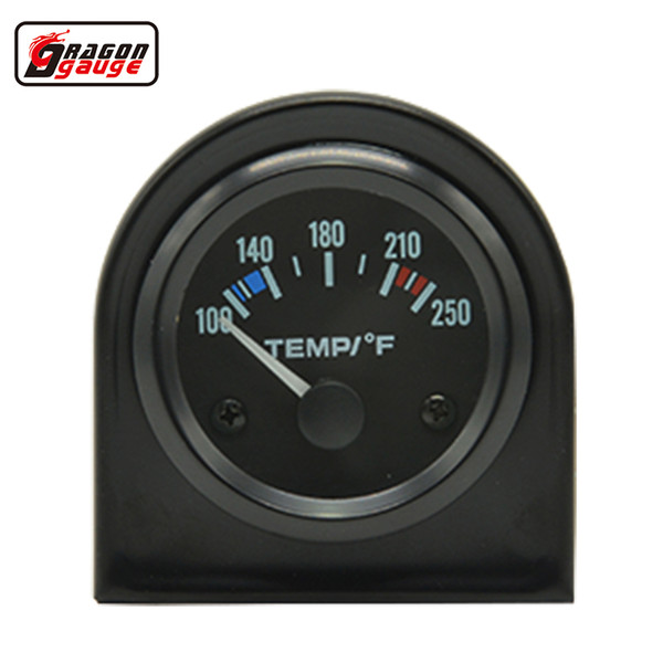 Dragon gauge 2 Inch(52mm) Car Moto Pointer Fahrenheit White Light Water Temp Gauge Modified Delivery Sensor