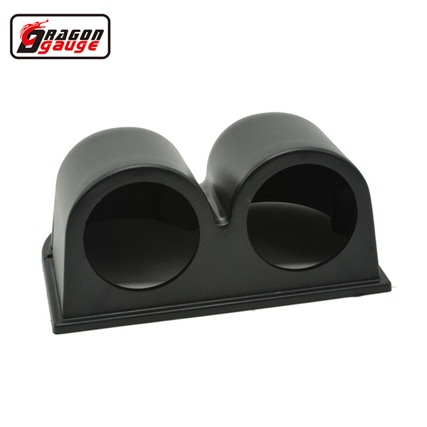 Dragon gauge 52mm Auto Car motorcycle Racing Refit gauge pods black double holes Holder volt gauge meter pods