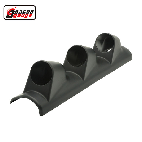 Dragon gauge 52mm Car A pillar (left cab) hand drive column Black Triple Gauge Holder Meter Pods