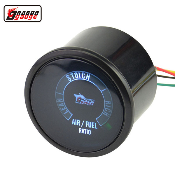 Dragon gauge 52mm Color LED Auto Car Motor Digital LED Air Fuel Ratio Gauge Lean SToich Rich Ext temp