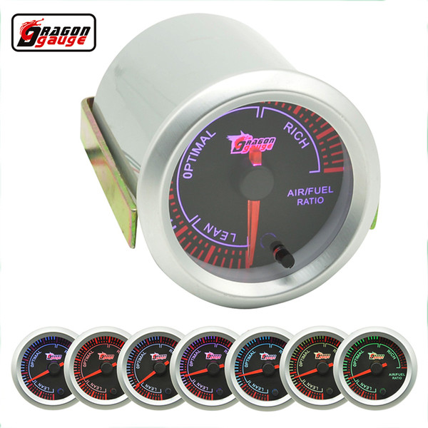 Dragon gauge 52mm Stepper motor 7 Colorful backlights Auto Car Air fuel ratio Gauge EXI temp modification Gauge