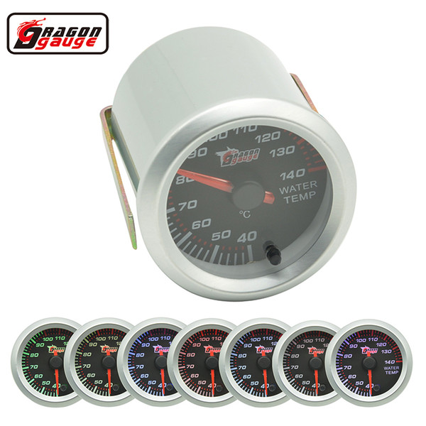 Dragon gauge 52mm pointer Car motorcycle Racing Refit Water temp gauge Stepper motor 7 Color Backlight Centigrade