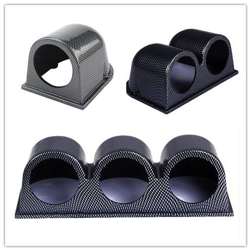 Universal 52mm Car Gauge Pod Universal Carbon Single Double Triple Car Meters Holder for 2 Inch 52mm Gauges