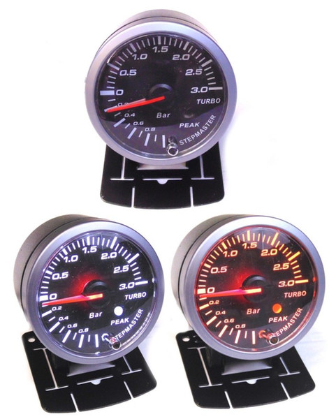 Universal 60mm 3 Bar Boost Gauge with Peak Warning Audi VW Seat 1.8 20v Turbo