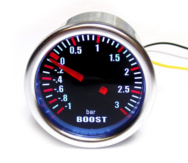 Universal 52mm Turbo Boost Gauge -1 to 3 Bar Pressure (No Logo on Face)