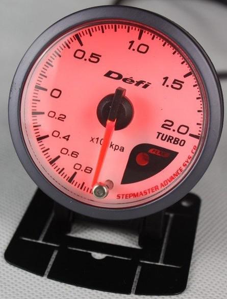 NEW 60mm DEFI Style of Meter CR Stepper Motor BOOST TURBO BAR GAUGE /WITH SENSOR Gauge/Auto Meter