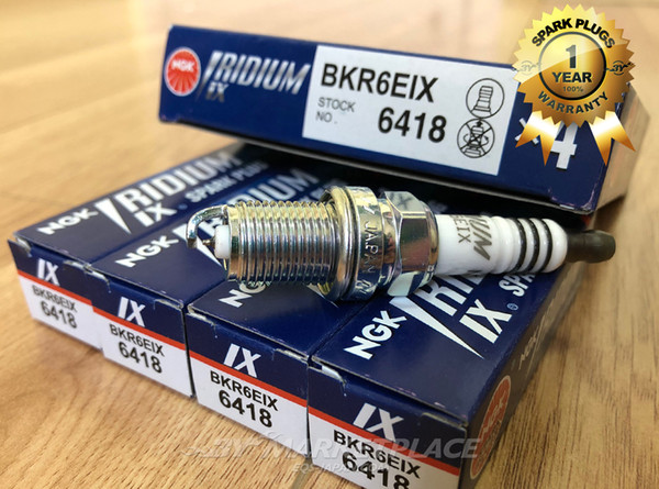 4pcs NGK BKR6EIX 6418 IRIDIUM IX Spark Plug for Audi BMW Suzuki VW Volvo Porsche