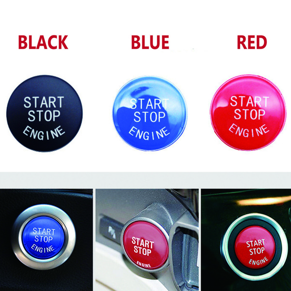 Car Engine Start Stop Switch Button Replace Cover Fit For BMW 1 3 5 7 F10 F25 F15 F25 F30 F48 E60 E70 E71 E90 E92 E93 X1 X3 X4 X5 X6