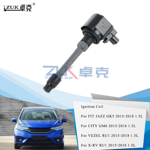 ZUK High Quality Ignition Coil For HONDA FIT JAZZ GK5 VEZEL XRV RU1 2015 2016 2017 2018 CITY 2015-2016 For 1.5L Cars Only