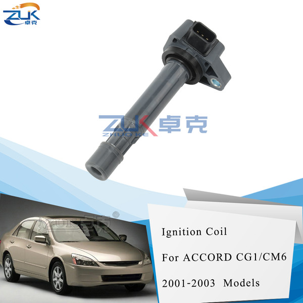 ZUK Ignition Coil Candle For HONDA Legend ACCORD ODYSSEY STREAM CIVIC Pilot Ridgeline FR-V For Acura CL RL TL MDX 30520-P8E-A01