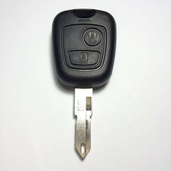 Hot Sale 2 Button Key Case Key Shell For Peugeot 206 Car Key Shell Top A+ Quality Free Shipping