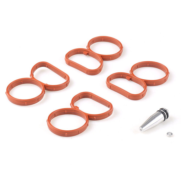 Car Swirl Flap Blank Bung Dynoracing Flaps Removal Plug With 4 Gaskets For BMW N47 2.0D Engine Repair Replacement Accessories Kit