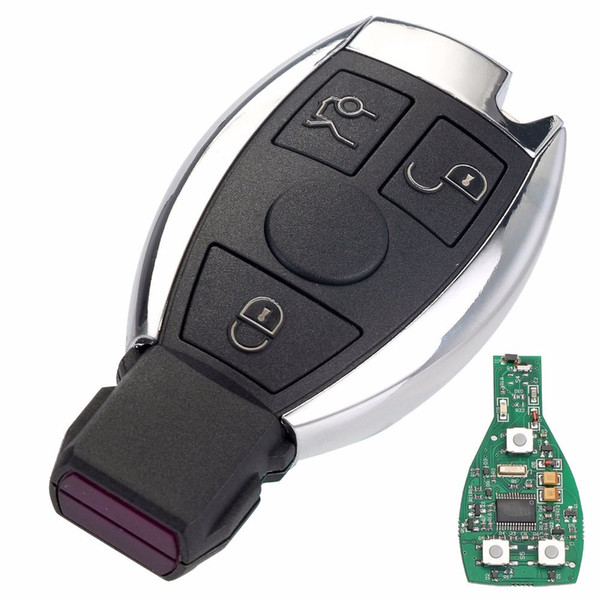 3 Buttons Remote Car Key Shell Key Replacement For Mercedes Benz year 2000+ NEC&BGA Control 433MHz