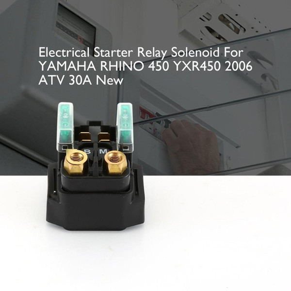 New Electrical Starter Relay Solenoid For YAMAHA for RHINO 450 YXR450 2006 ATV Square Plug 30A Normal Brand New