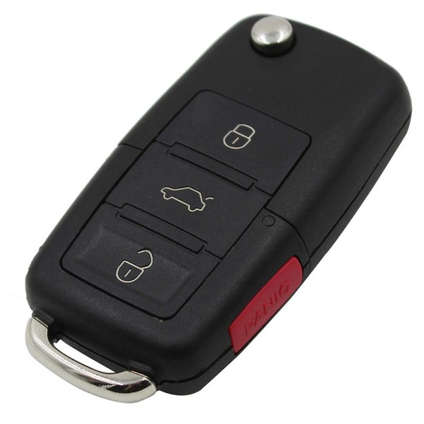 VODOOL 4 Buttons Remote Flip Folding Car Key Shell Replacement Car Key Case Cover High Quality for VW Volkswagen Golf MK4 Bora