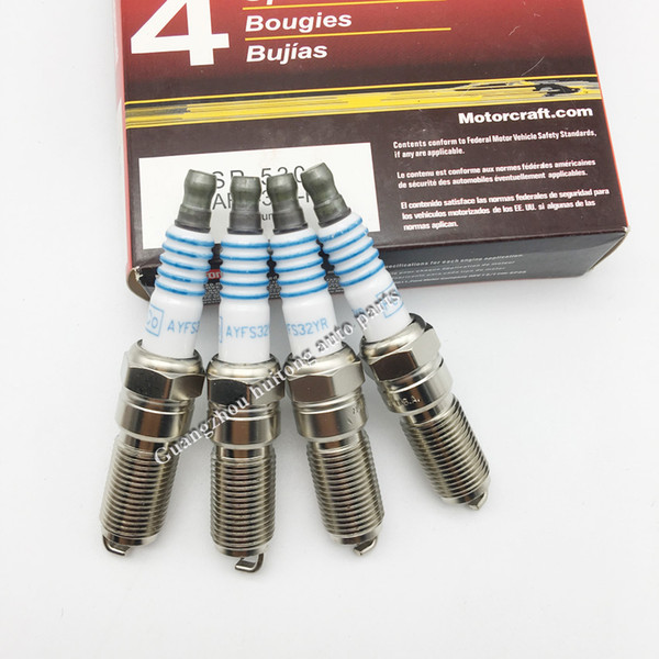 Free Shipping 4 pcs SP 530 AYFS 32Y R ILTR5K-13 Iridium Spark Plugs For Ford SP-530 AYFS-32Y-R ILTR5K13