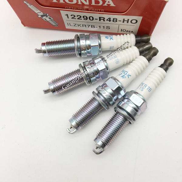 Free Shipping Iridium Spark Plug 12290 R48 H01 ILZKR7B 11S For Honda Accord Acura MDX TL TSX 12290-R48-H01 ILZKR7B-11S