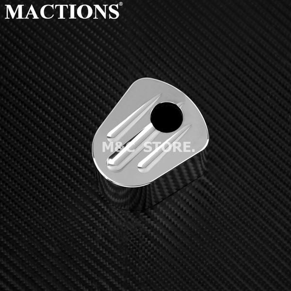 Motorcycle Ignition Switch Cover Motorcycles Burst Chrome Aluminum For Harley Touring Electra Street Glide 2007-2012 2013