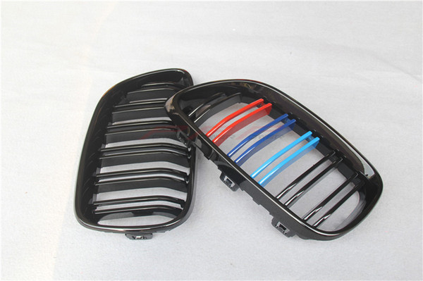 Car styling ABS Three Colors M look style Dual Slat Front Grille For BMW F22 2 Series 2014 2015