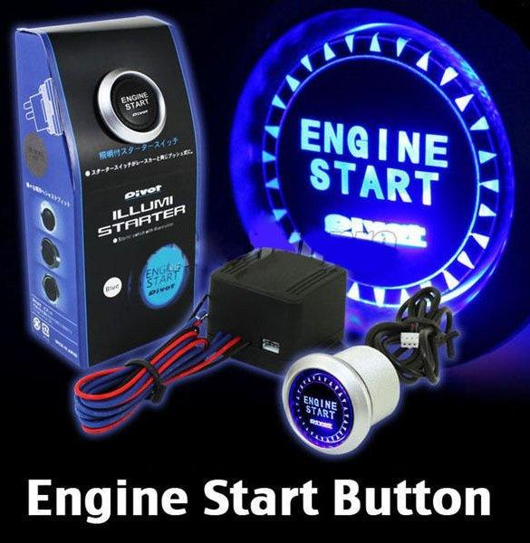 DHL 20PCS New Auto Car Keyless Entry System LED Illumination Engine Ignition Push Start Kit SV001478|27701 (Color: Blue)