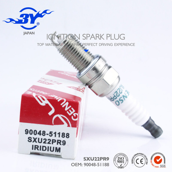 Brnad (4X) SXU22PR9 & 90048-51188 Auto Parts Iridium Spark Plug Car candle No.3434 for TOYOTA SOLUNA VIOS AXP4*,NCP4*,SCP4*