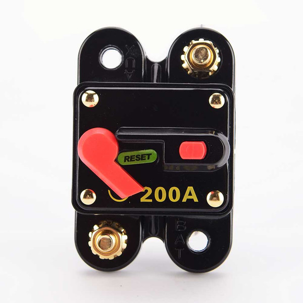 Car Audio Manual Circuit Breaker 200A Fuse Circuit Breaker Fuse Holder Insurance Block