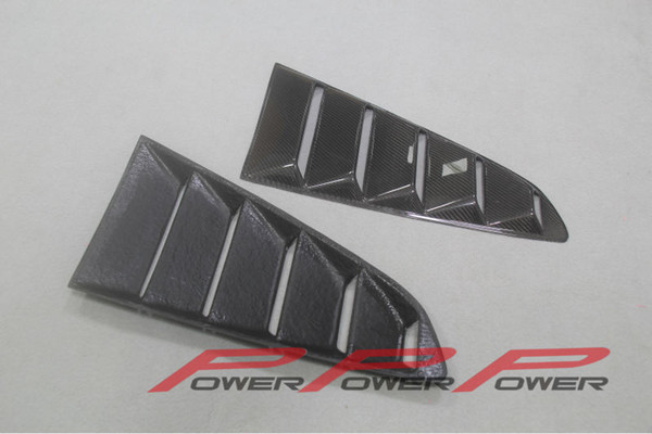 For Ford Mustang Carbon Fiber Rear Window Louvers 2014 2015 GT350R Style